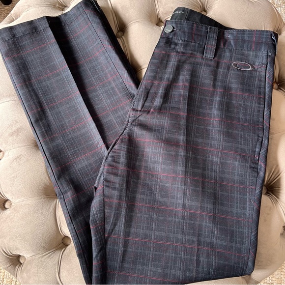 Oakley Men’s Plaid Dri-Fit Tour Performance Golf Pants Size 34x33 - Picture 3 of 8